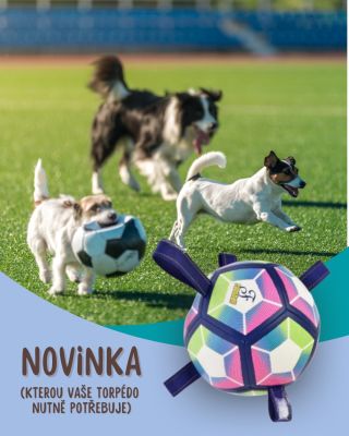 ⚽ nový fotbalový míč pro psy je tady!!! 🐶 Pevný, odolný a s praktickými úchyty s reflexními prvky – ideální na aport i...